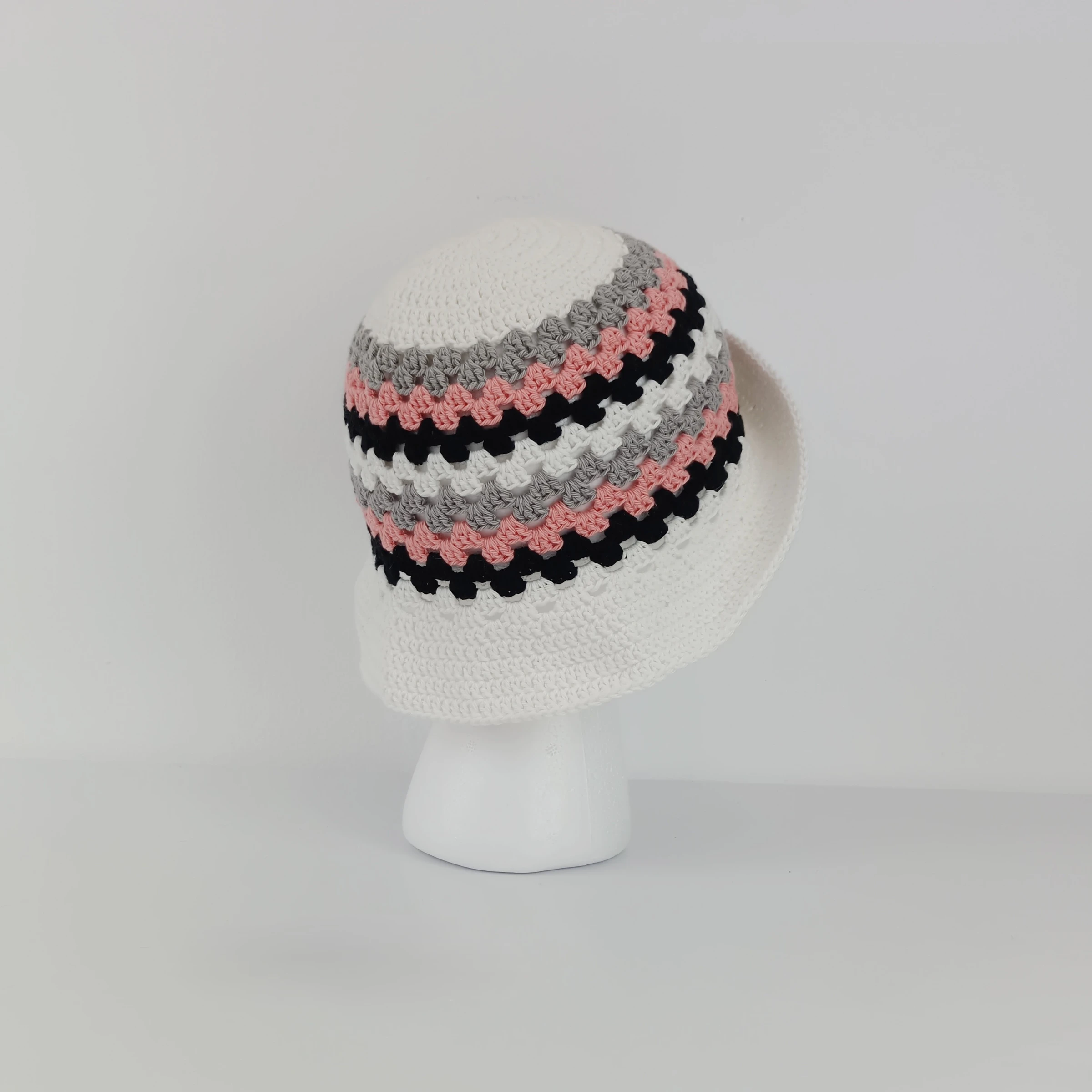 Gorro de crochê de algodão estilo boêmio – photo 5